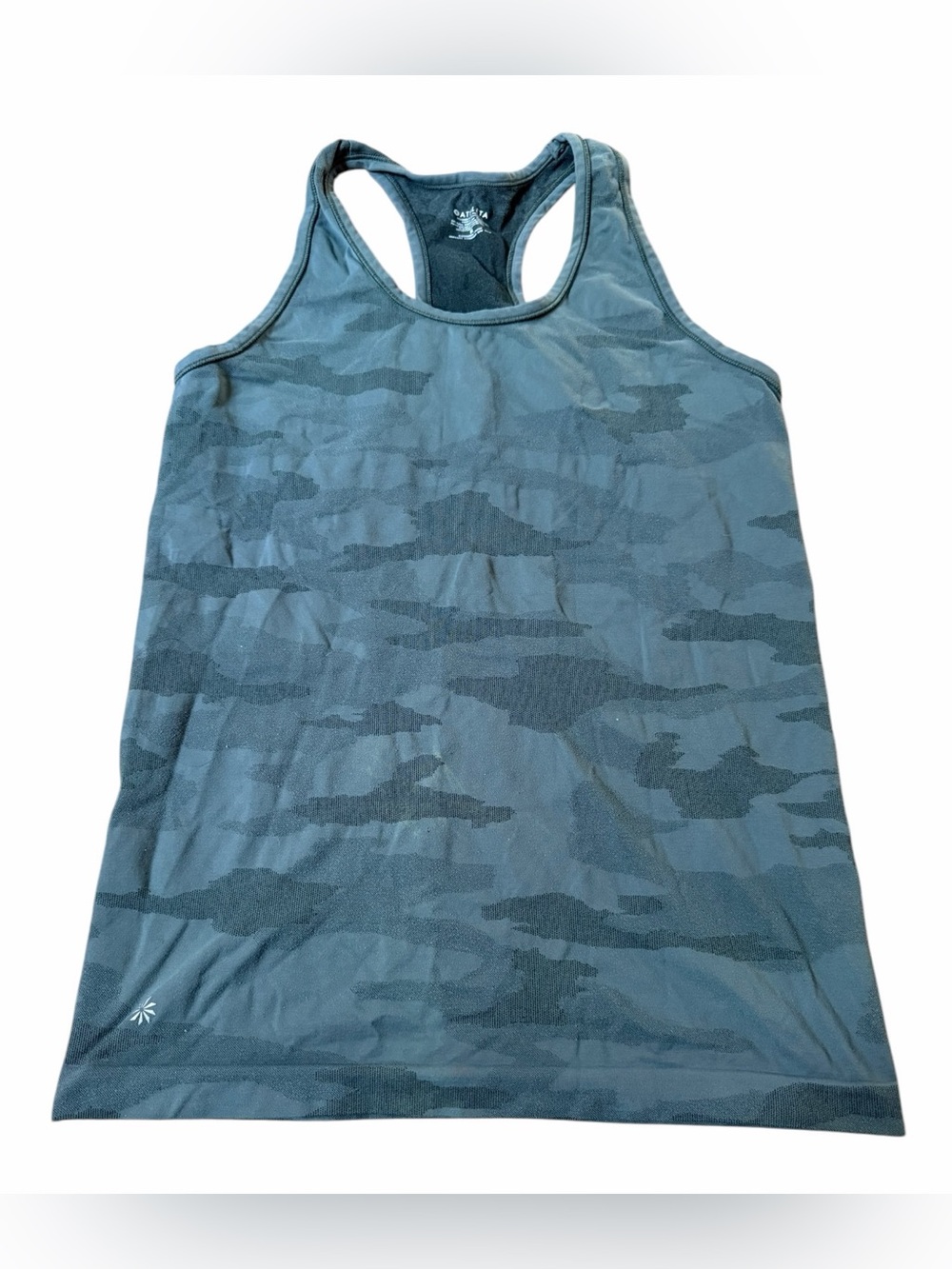 Athleta Women's Camo Speed-light Green Size Medium Racerback